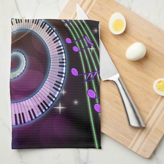 Musik 1 Küchentücher (Viertel Falte)