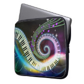 Musik 1 Laptop-Hülse Laptopschutzhülle (Vorderseite Links)