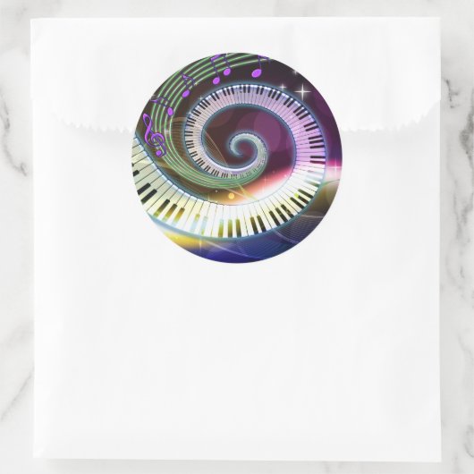 Musik 1 Sticker (Tasche)