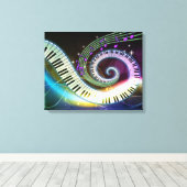 Musik 1 Wrapped Canvas Leinwanddruck (Insitu (Holzboden))