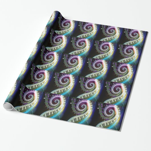 Musik-1A-Wrapping Paper Geschenkpapier (Ungerollt)