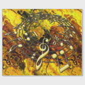 Musik 3A Optionen - Wrapping Paper Geschenkpapier (Flach)