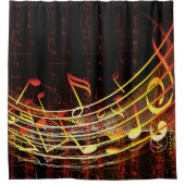 Musik 4 Duschvorhang (Vorderseite)
