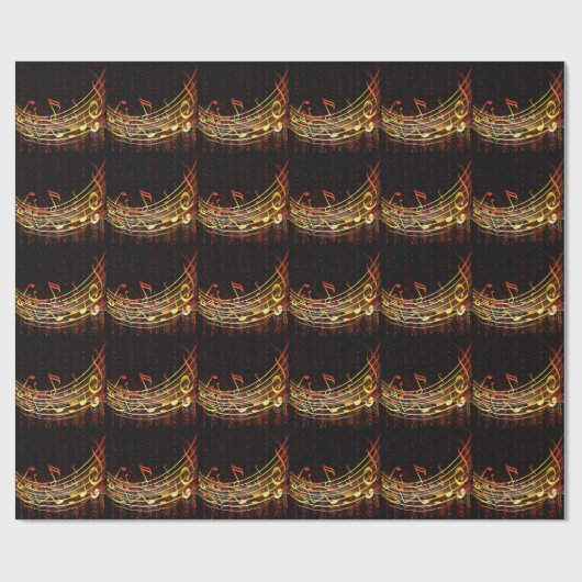 Musik 4 - Wrapping Paper Geschenkpapier (Flach)
