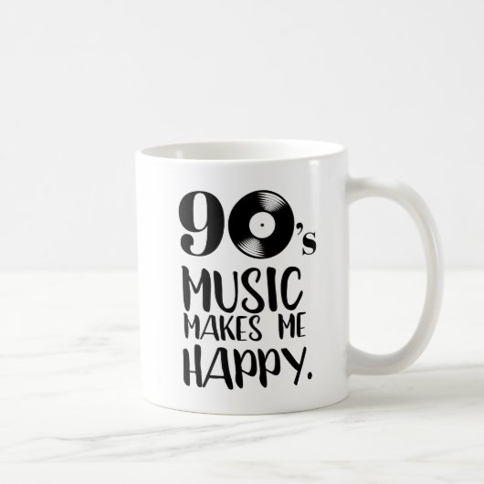Musik 90s macht mich glückliche Nostalgie Kaffeetasse (Rechts)