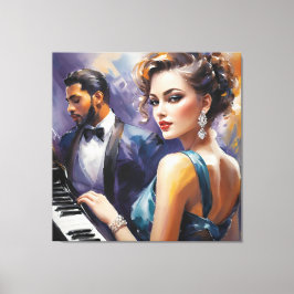 Musik abspielen leinwanddruck