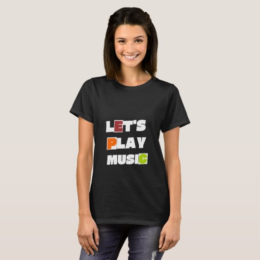 Musik abspielen T-Shirt (Vorne ganz)