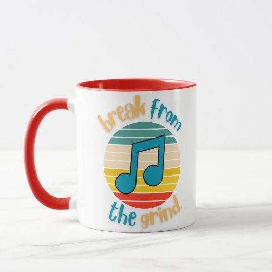 Musik Achtelnoten Kaffeetasse (Links)