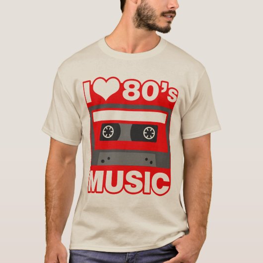 Musik Achtzigerjahre der Liebe I T-Shirt (Vorderseite)