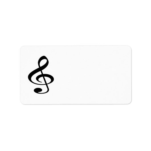 Musik Adressaufkleber (Vorne)