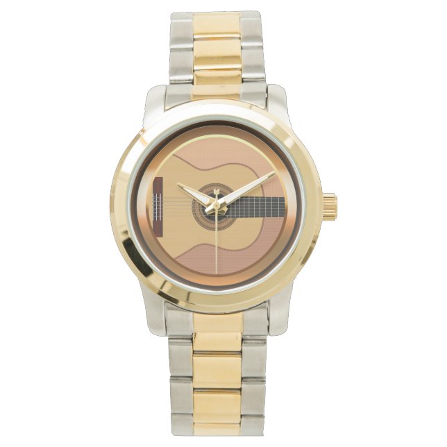 Musik Akustische Gitarre Uhr (Vorderseite)