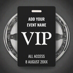 Musik All Access Pass Schwarz-Weiß-Festival Ausweis