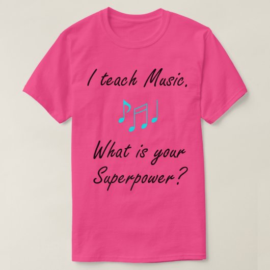 Musik als superpower singing Voice Teacher  T-Shirt (Design vorne)