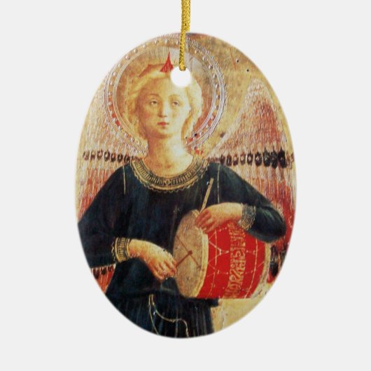 MUSIK ANGEL Ruby Gem stone Keramikornament (Vorne)