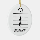 Musik-Anmerkungs-Erholung mit Ruhe Keramikornament (Rechts)