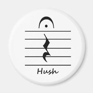 Musik-Anmerkungs-Erholung mit Stille Magnet