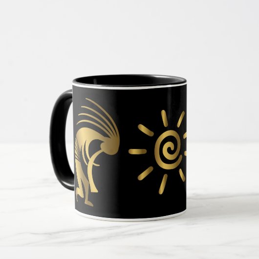 Musik Arizona Golden Sun Kokopelli Tasse (Vorderseite Links)