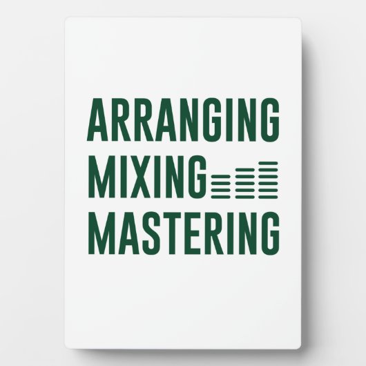 Musik-Arting-Mixing-Mastering Fotoplatte (Vorderseite)