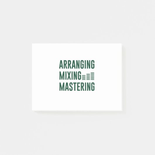 Musik-Arting-Mixing-Mastering Post-it Klebezettel (Vorderseite)
