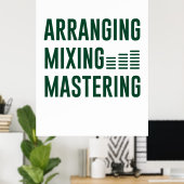Musik-Arting-Mixing-Mastering Poster (Heimbüro)