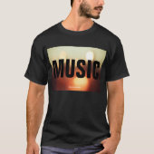 Musik auf Bokeh Lights T-Shirt (Vorderseite)