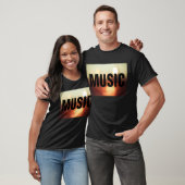 Musik auf Bokeh Lights T-Shirt (Unisex)