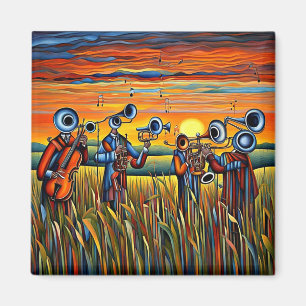 Musik auf der Wiese 1 Magnet