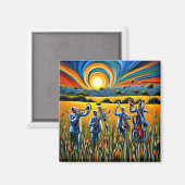 Musik auf der Wiese 2 Magnet (Vorderseite/Rückseite)