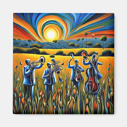 Musik auf der Wiese 2 Magnet (Vorne)