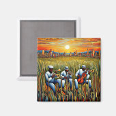 Musik auf der Wiese 3 Magnet (Vorderseite/Rückseite)