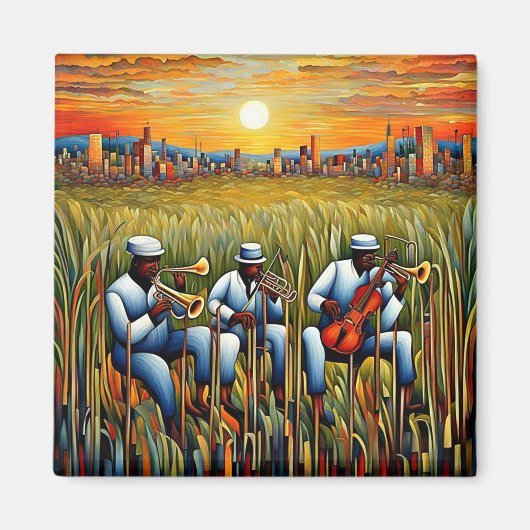 Musik auf der Wiese 3 Magnet (Vorne)