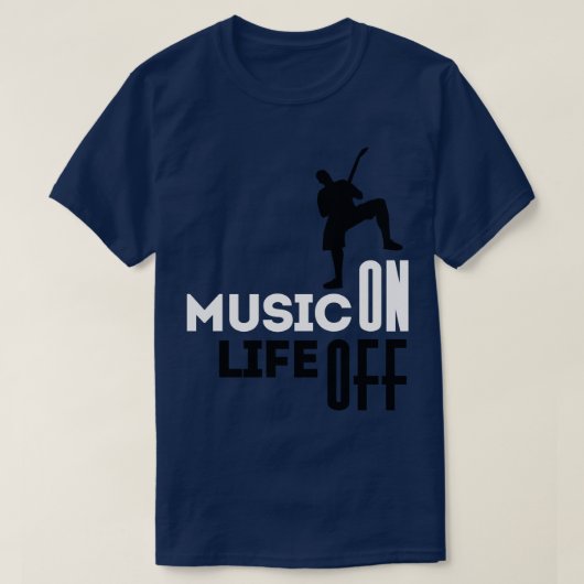 Musik auf Weiß T-Shirt (Design vorne)