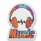 Musik Aufkleber (Vorderseite)