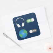 Musik aus aller Welt Quadratischer Aufkleber (Umschlag)