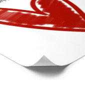 Musik aus Herzdrucken Poster (Ecke)