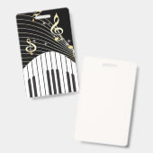 Musik Ausweis (Vorder- & Rückseite)