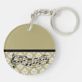 Musik-Band oder Chor-personalisiertes Geschenk Schlüsselanhänger (Rückseite)