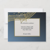 Musik Bar Mitzvah/Empfang-Karte Einladung (Rückseite)