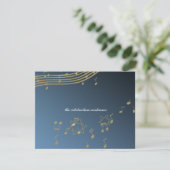 Musik Bar Mitzvah/Empfang-Karte Einladung (Stehend Vorderseite)