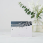 Musik Bar Mitzvah Sitzkarte Platzkarte (Stehend Vorderseite)