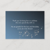 Musik Bar Mitzvah Sitzkarte Platzkarte (Rückseite)