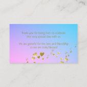 Musik-Bat Mitzvah Sitzkarte Platzkarte (Rückseite)