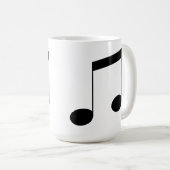 Musik-Beam-Note, Kaffeetasse (VorderseiteRechts)
