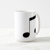 Musik-Beam-Note, Kaffeetasse (VorderseiteRechts)