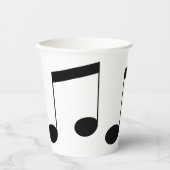 Musik-Beam-Note, Pappbecher (Vorderseite)