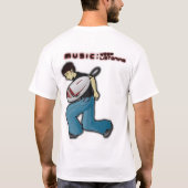 Musik:  Behalten Sie das Hören T-Shirt (Rückseite)