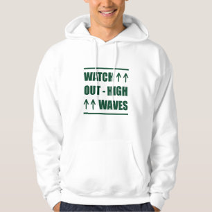 Musik beobachtet hohe Wellen Hoodie