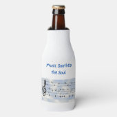 Musik Beruhigt das Soul auf einem Flaschenkühler (Flaschenvorderseite)