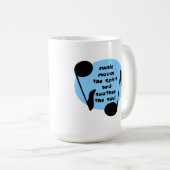 Musik beruhigt den Geist Kaffeetasse (VorderseiteRechts)