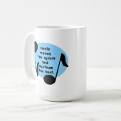 Musik beruhigt den Geist Kaffeetasse (Vorderseite Links)